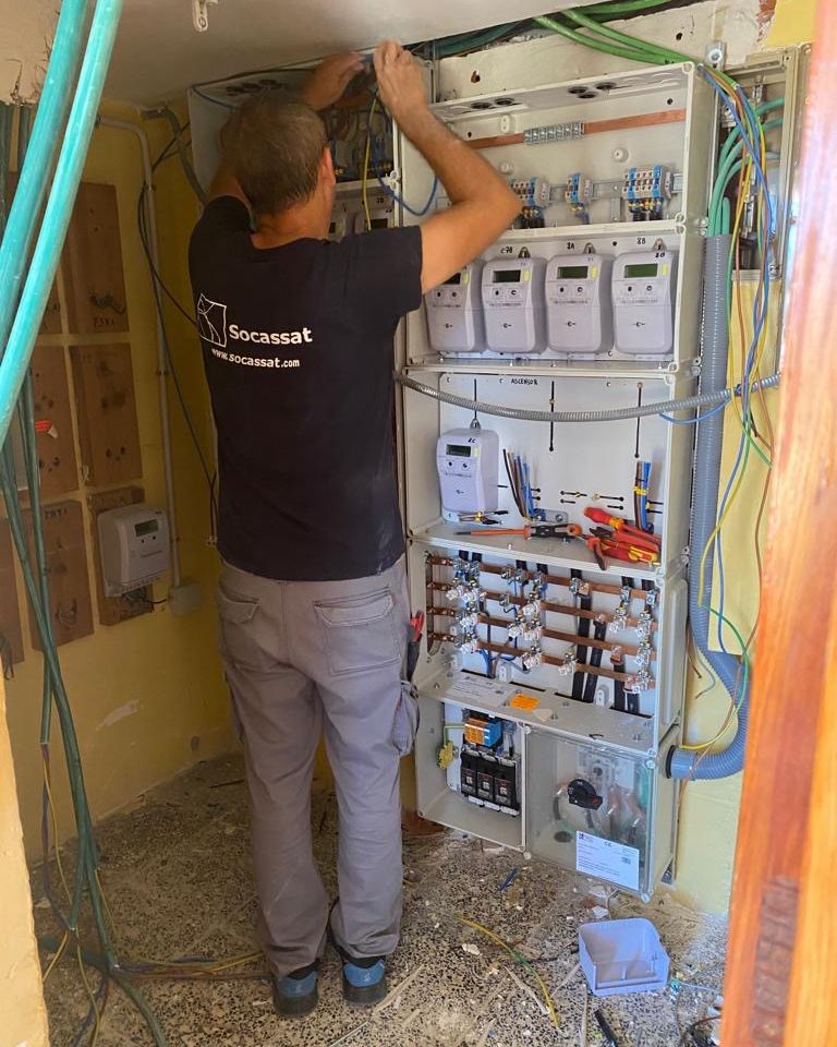Instalación eléctrica en una vivienda de Tenerife
